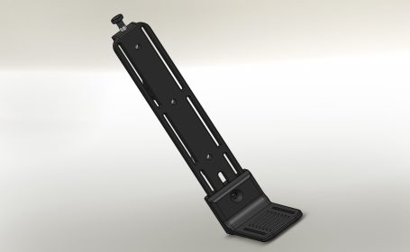 Aufnahme für 3-fach Haltebolzen mit höhenverstellbarem Fuß